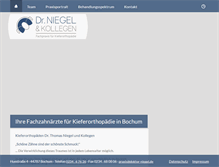 Tablet Screenshot of doktor-niegel.de